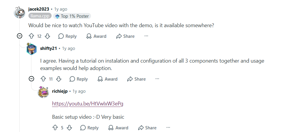 People responded with the AGILocal post with more tutorials and videos