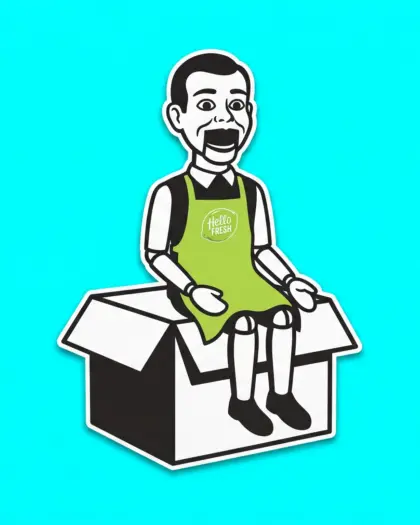 Illustration for HelloFresh runs 56% of its live Meta ads from creators' handles