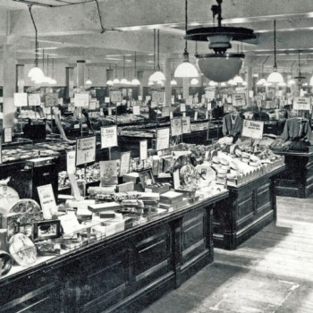 Archive photo of M&S early department store displays