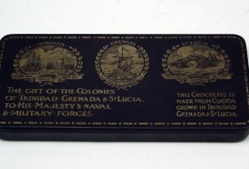 Chocolate tin supplied by British colonies to the troops in WW1