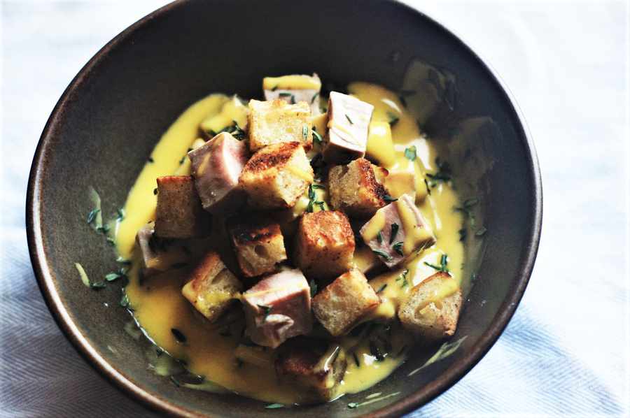 Pheasant with Rapeseed Mustard Dressing