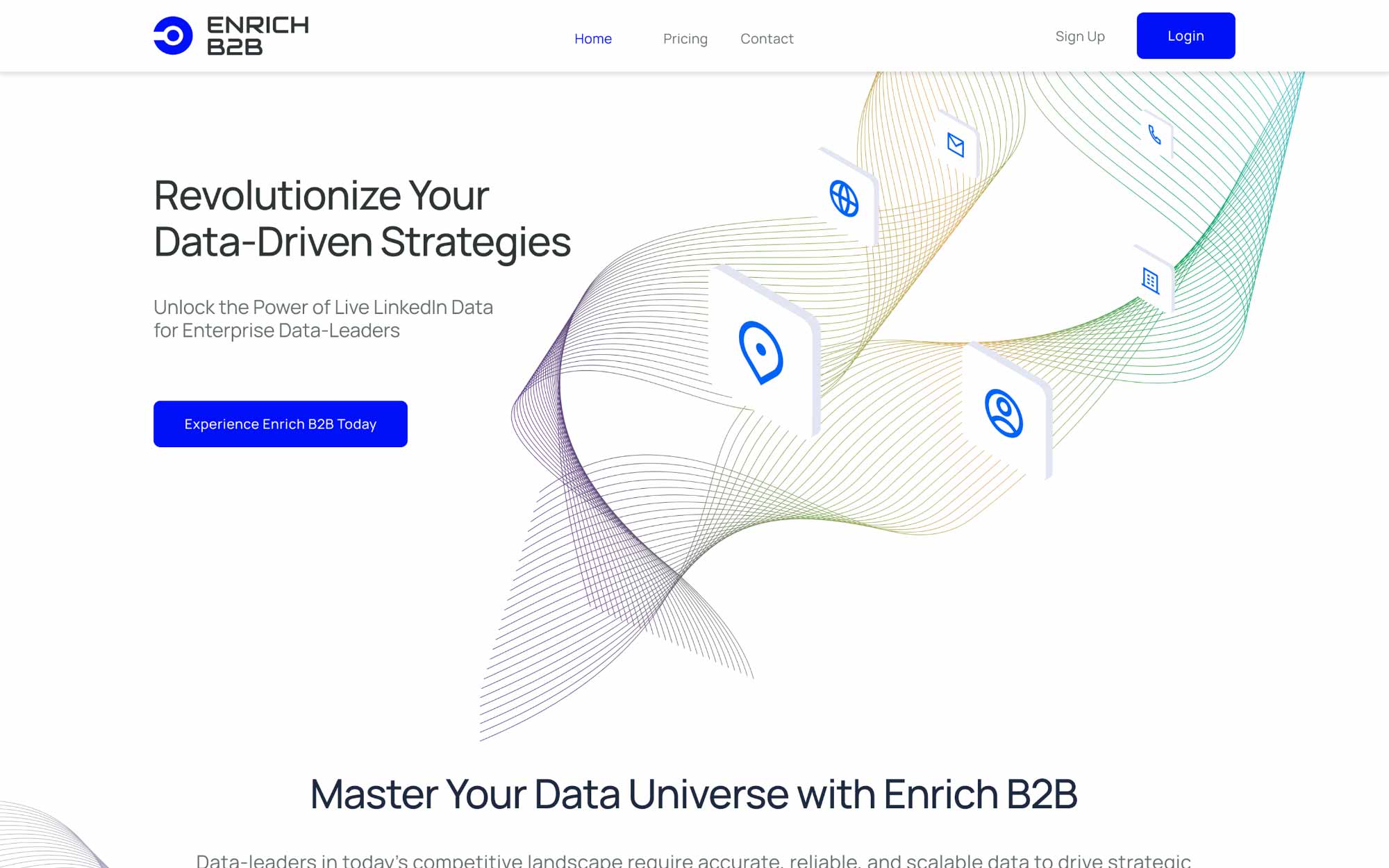 Enrich B2B · Validation — Public marketing site