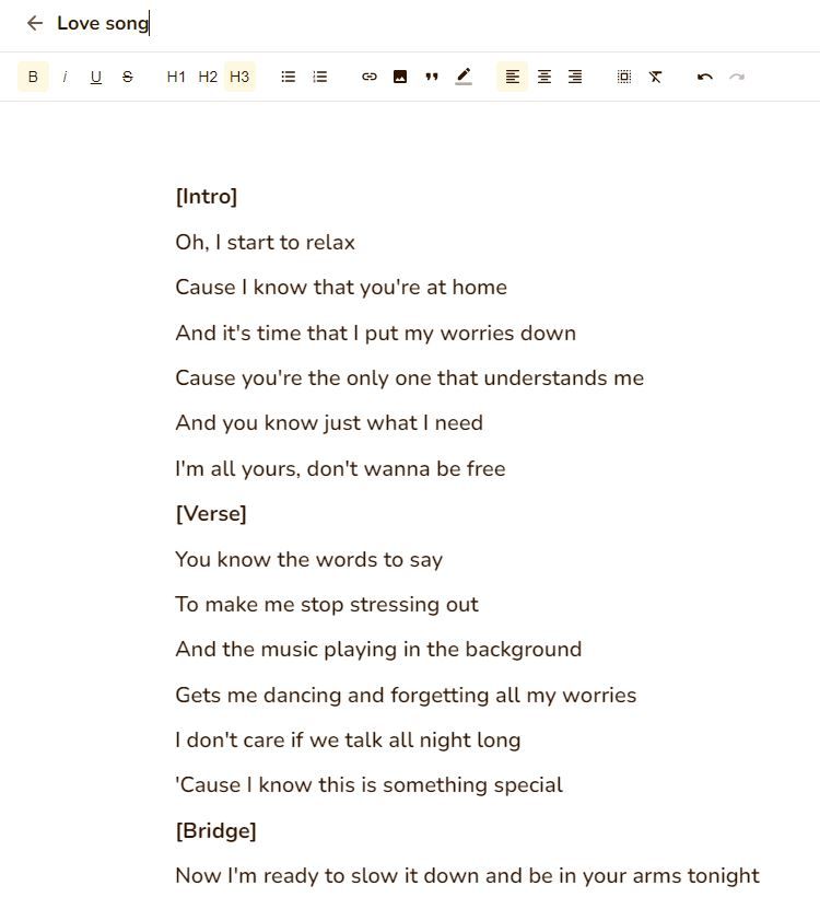 love-song