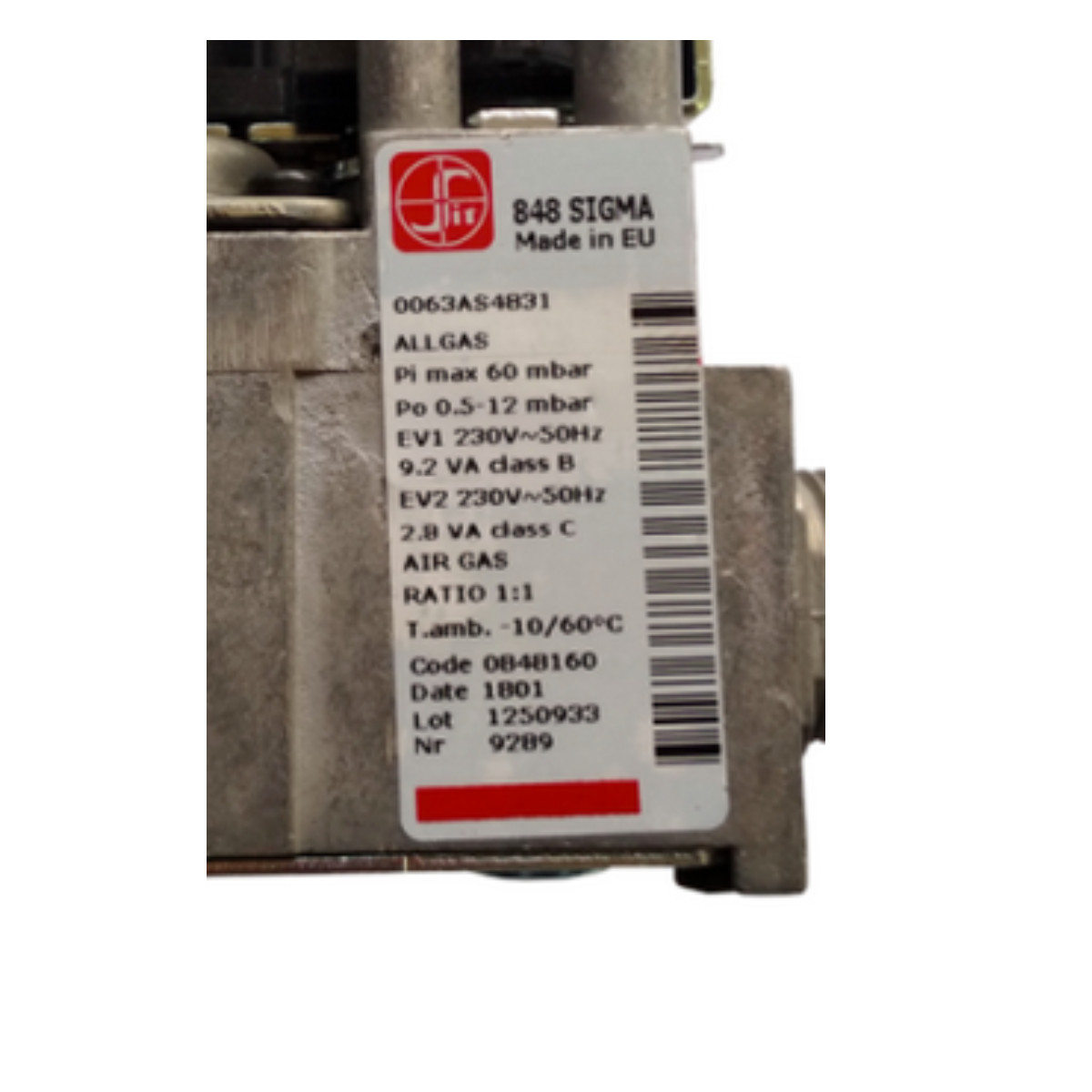 Vokera Compact 25A, 29A, Procombi A28, A32 & A36 Gasventil