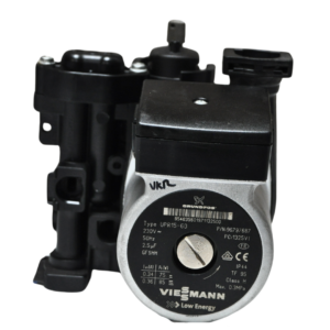 Viessmann 100 WB1C Pump UPR-15/60 7829302, compatible with 26kW, 30kW, and 35kW combi boilers.