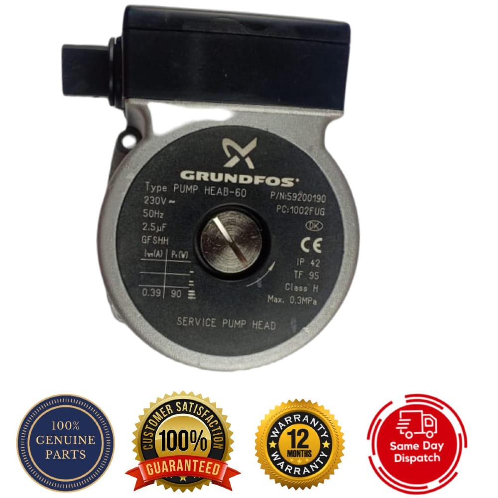 Grundfos Boiler Pump HEAD60 P/N 59200190 Genuine Parts Heating and