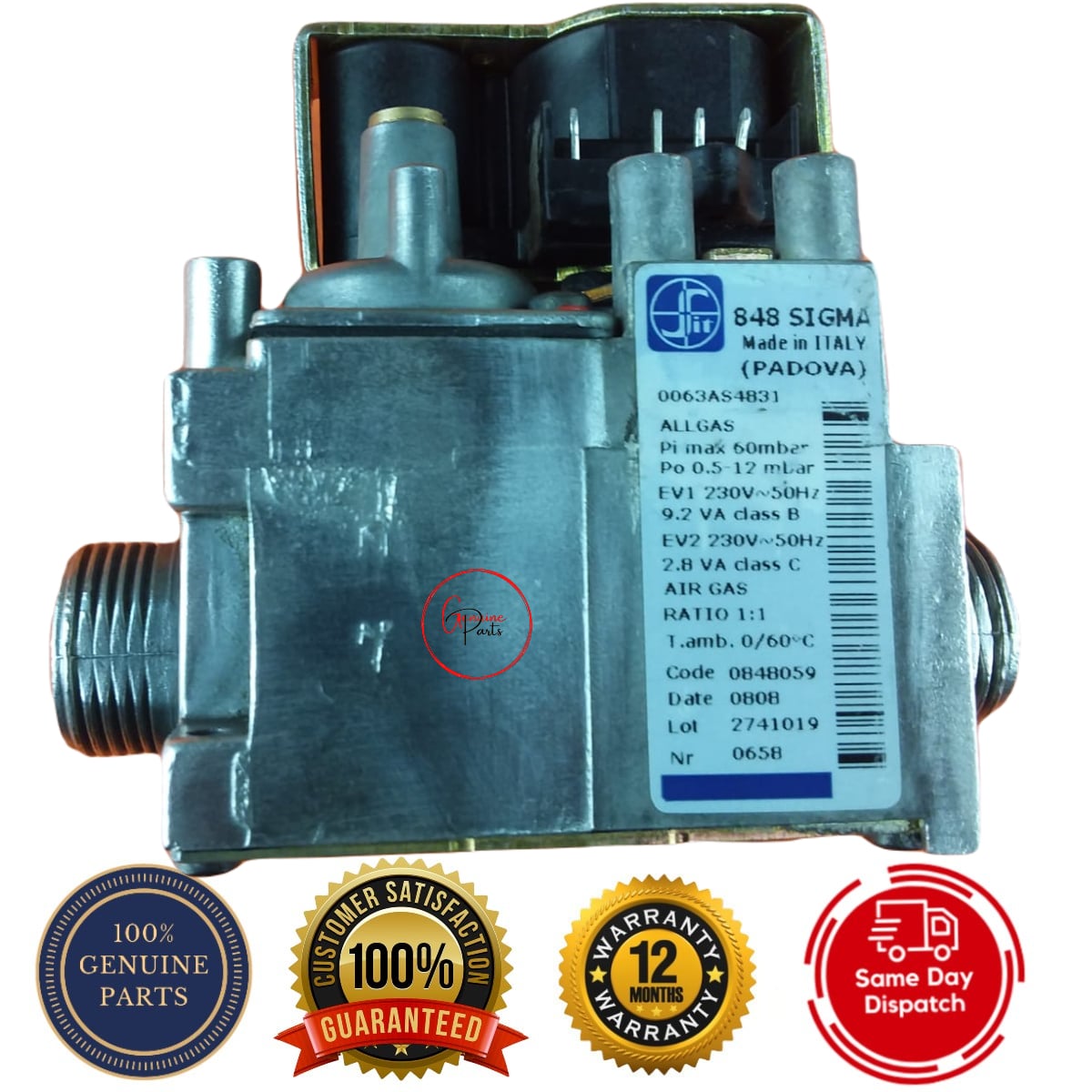 Heatline Solaris 24 PC Gas Valve MPN 0020119608