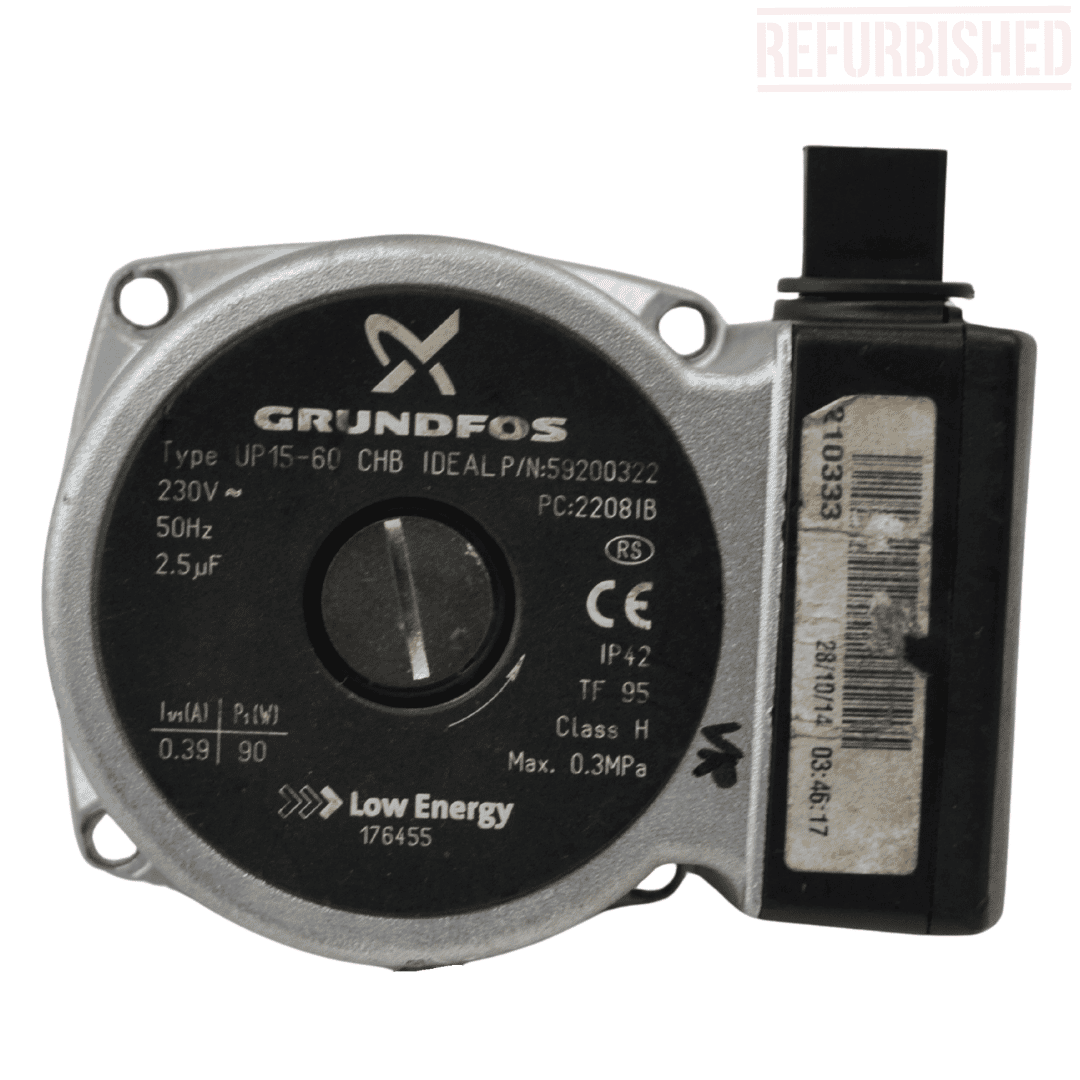 Ideal 176455 refurbished pump head kit with Grundfos 59200322