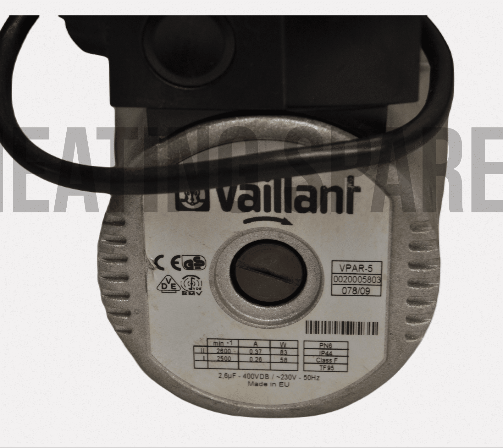 Vaillant Pump Head 178983 0010030632 (5Core wire-Old model)