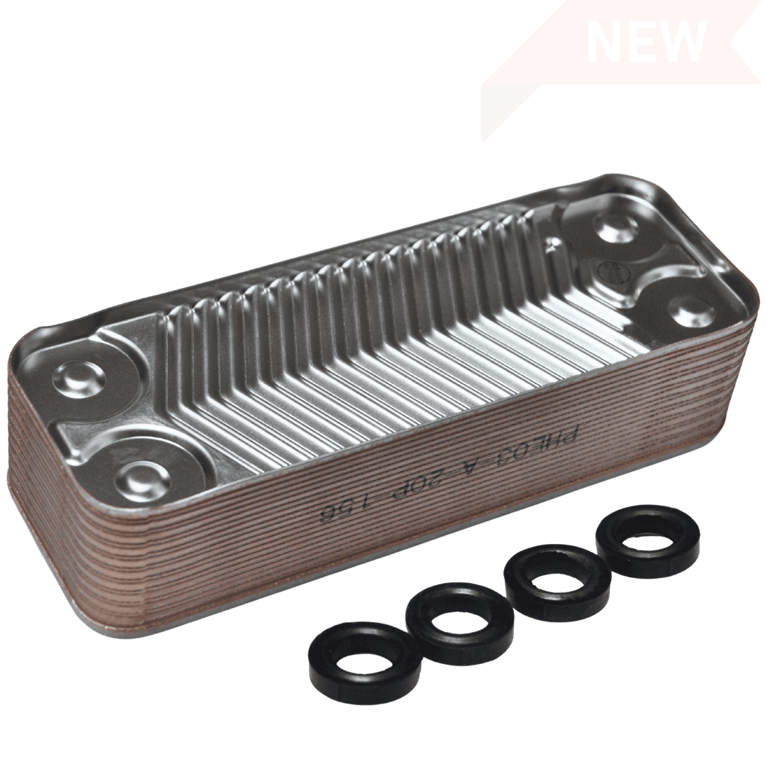 Baxi DHW Heat Exchanger 7223558 – 22 Plate (Replaces 248723)