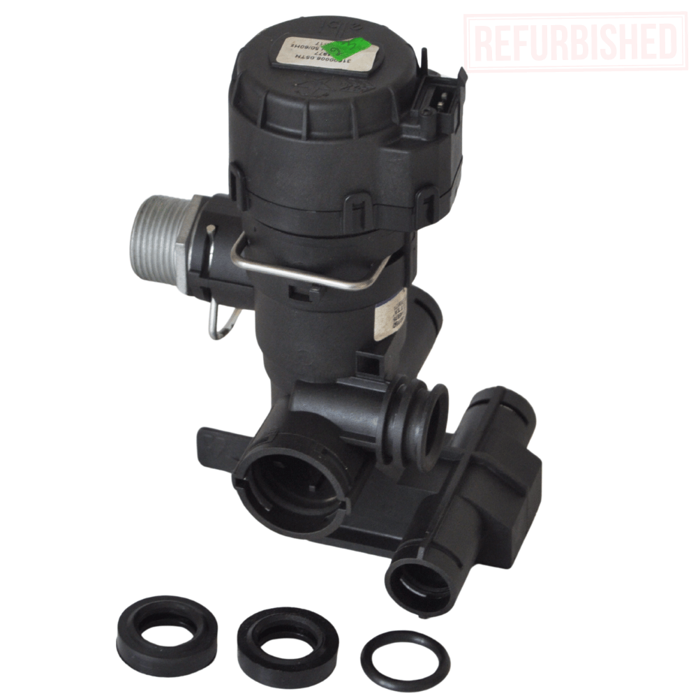 refurbished Vokera 20021496 3-way heating manifold and cartridge with 20017594 actuator