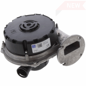 Genuine Vokera 20081318 fan assembly with built-in mixer for Compact, Plus, Excel, Maxim, Vibe, and Vision boilers.