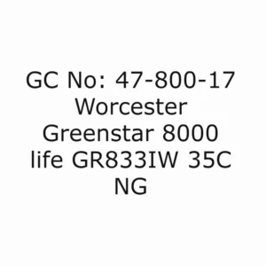 47-800-17 Worcester Greenstar 8000 life GR833IW 35C NG