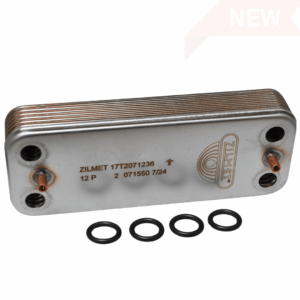 axi 7683965 DHW 12 PTP Exchanger Assembly. Compatible with Baxi 624/630/825/830, Main Eco Compact, and Potterton Combi boilers