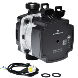 Grundfos UPM3 Auto L 15-70 130mm ZZZ High-Efficiency Pump – Front View