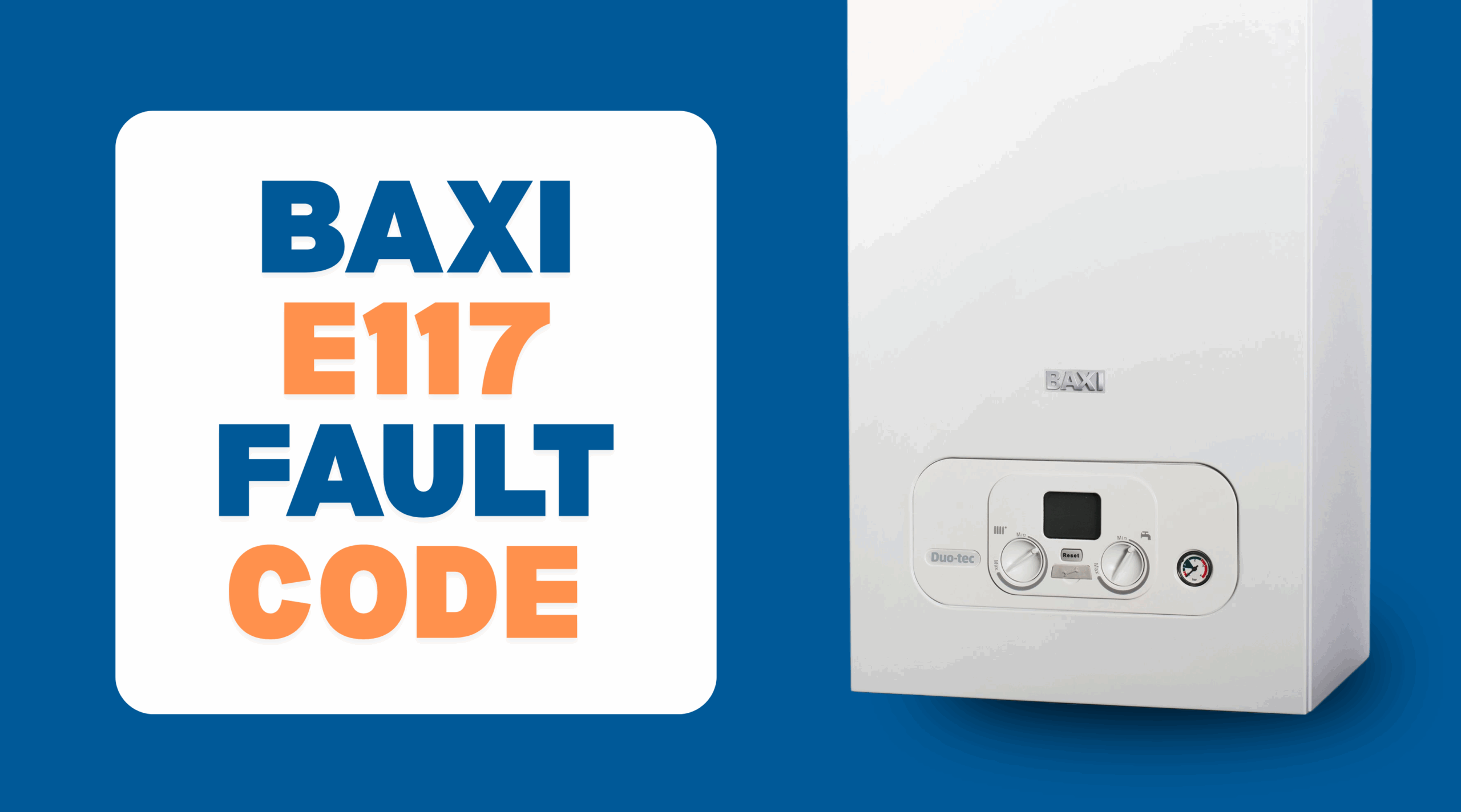 Image of Baxi E117 Fault Code