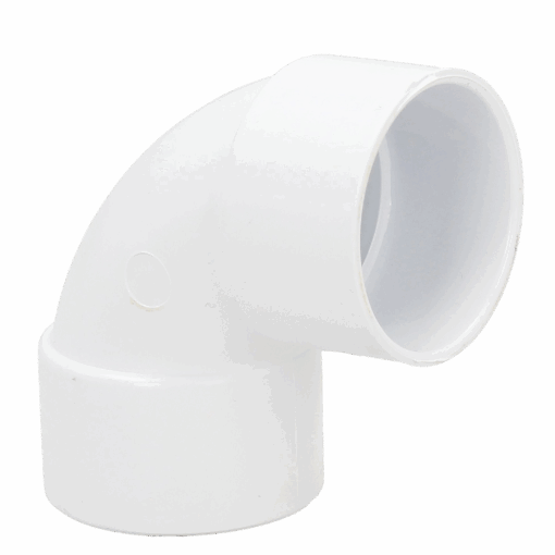 Image of Solvent Weld Bend 90° 50mm White