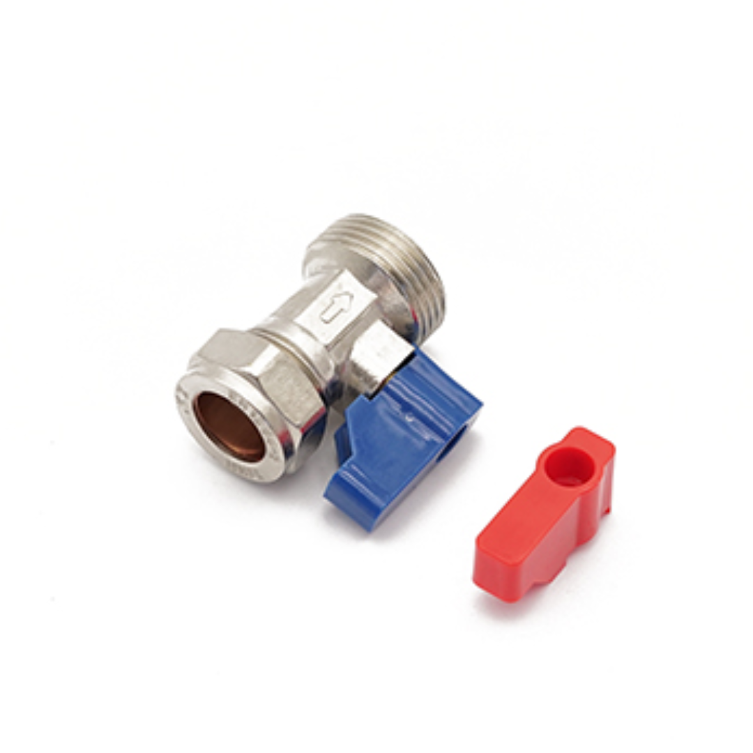 Washing Machine Tap Straight 15mm x 3/4"