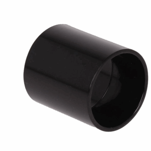 Image of Solvent Weld Straight Coupling 50mm Black