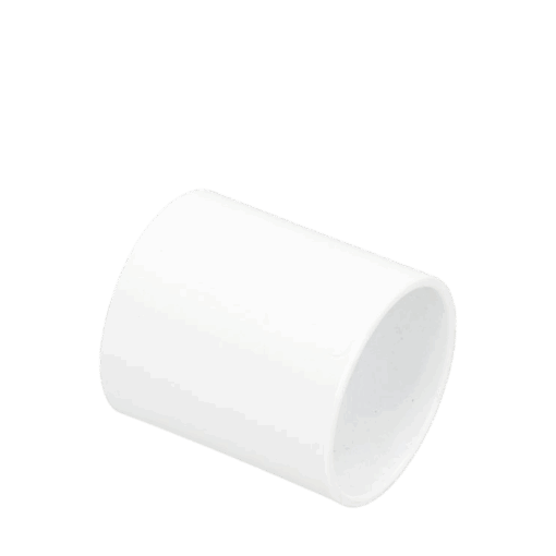 Image of Solvent Weld Straight Coupling 40mm White