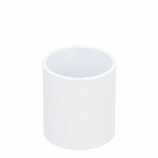 Solvent Weld Straight Coupler 40mm White