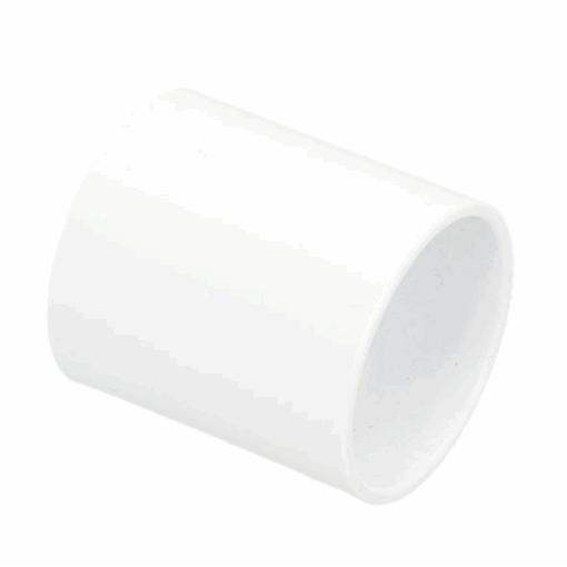 Image of Solvent Weld Straight Coupling 50mm White
