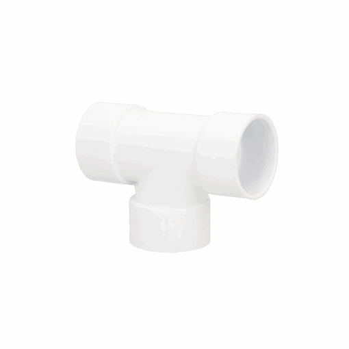 Image of 40mm 90° Solvent Weld Tee White