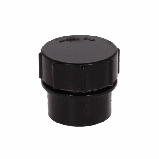 Solvent Weld Access Plug 40mm Black