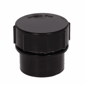 Solvent Weld Access Plug 50mm Black