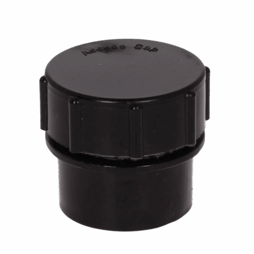Solvent Weld Access Plug 50mm Black