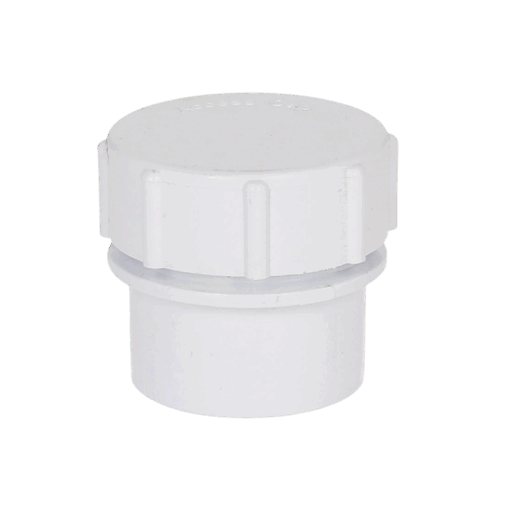 Solvent Weld Access Plug 40mm White