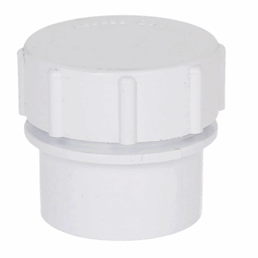 Solvent Weld Access Plug 50mm White