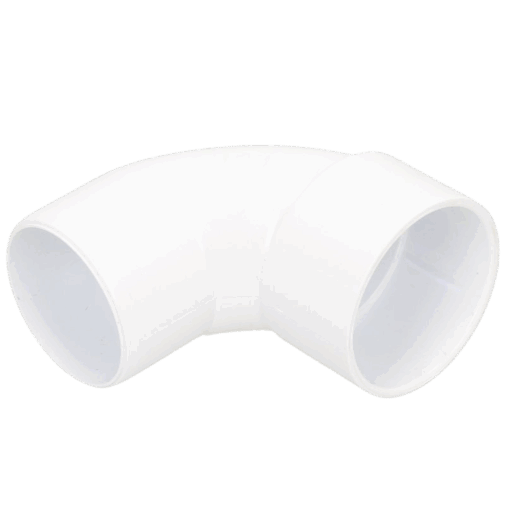 Solvent Weld Sleeve Bend 90° 50mm White - Image 2