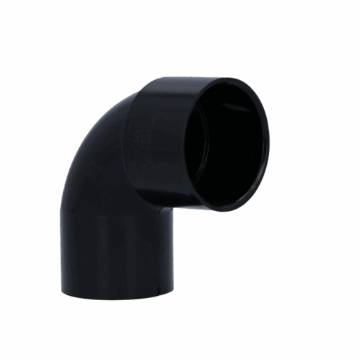 Image of Solvent Weld Sleeve Bend 90° 40mm Black