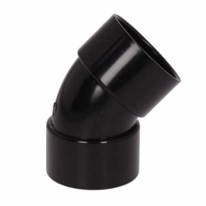 Solvent Weld Bend 45° 50mm Black