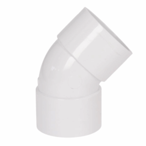 Solvent Weld Bend 45° 50mm White