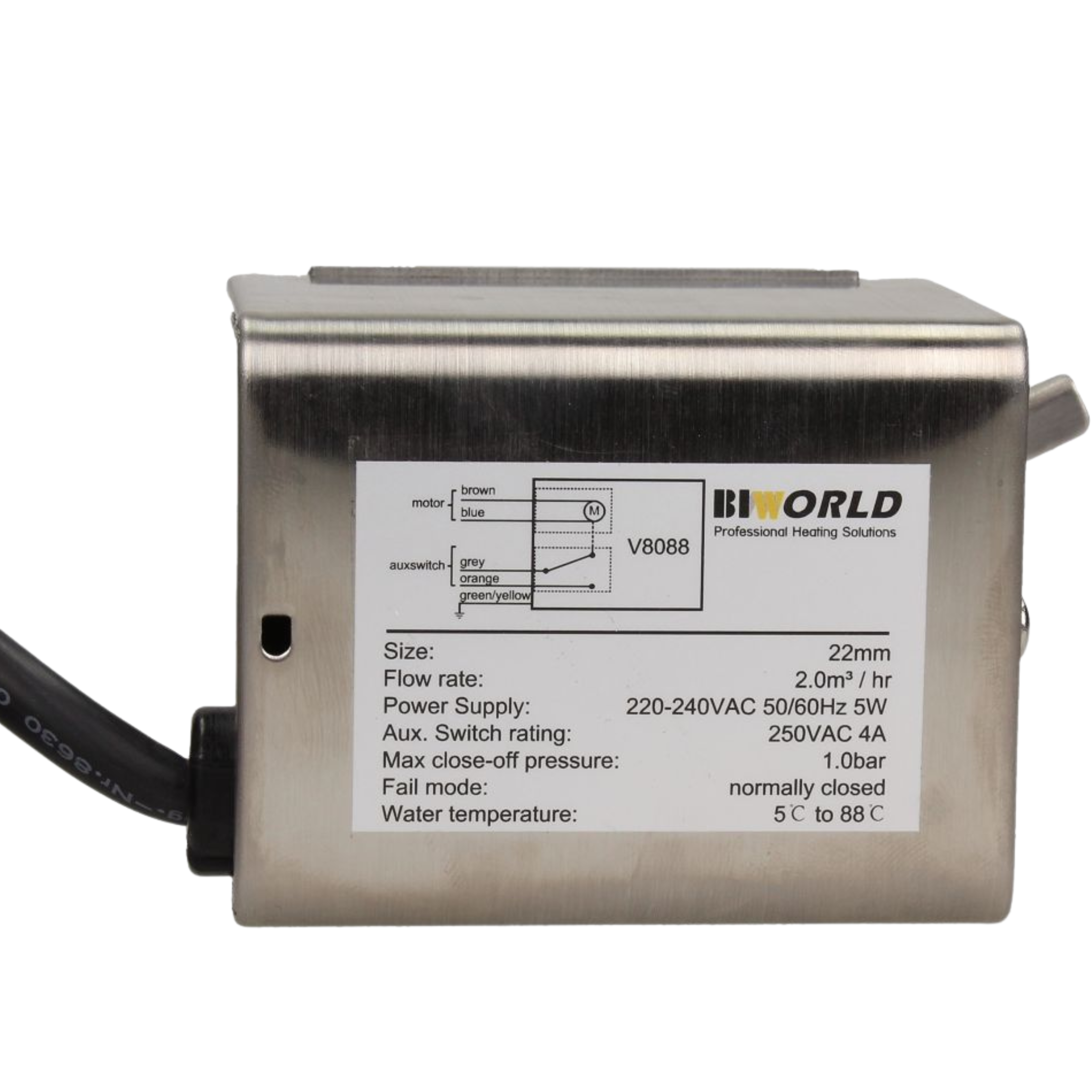Image of 2 port motorised valve