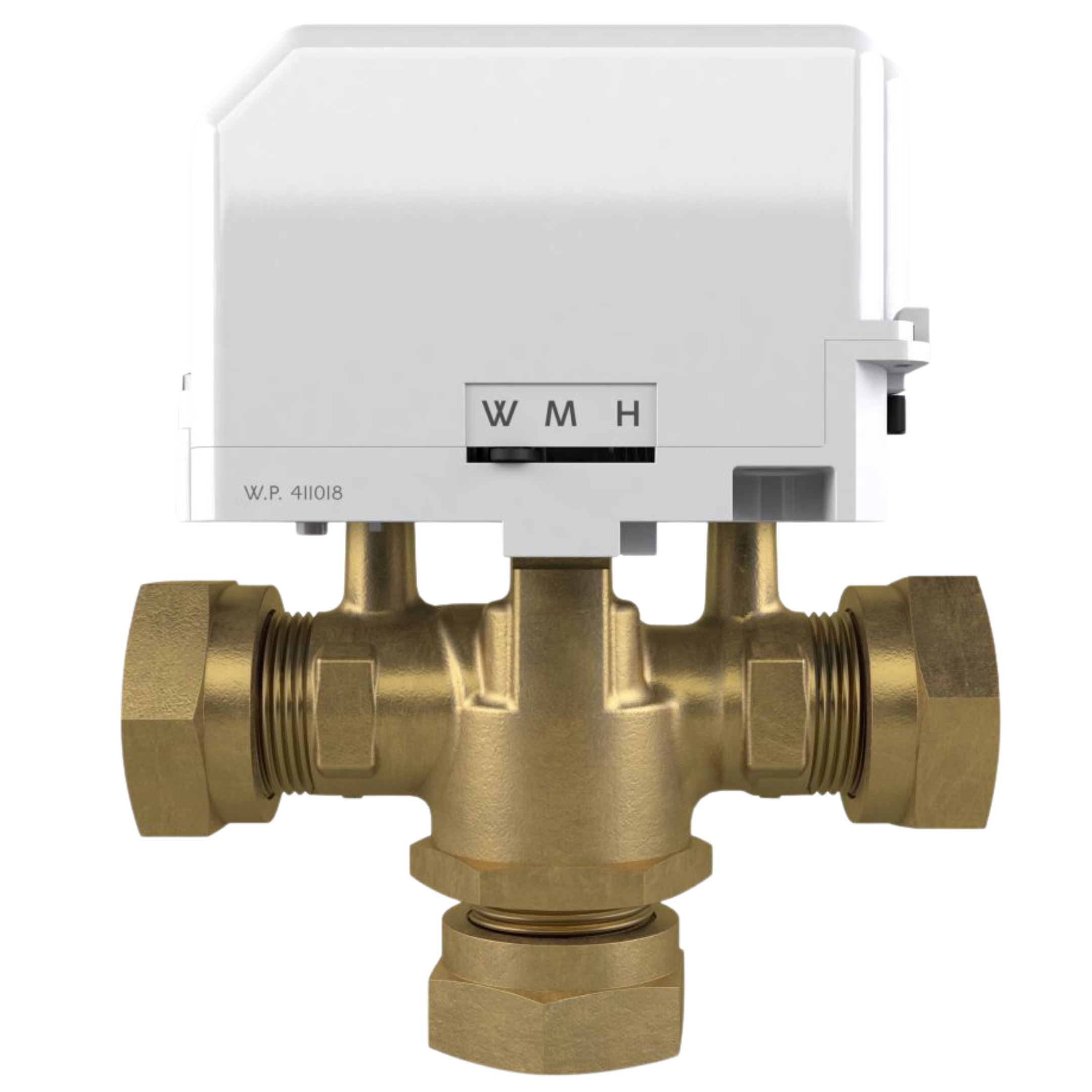 Image of Drayton 22mm 3 Port Mid-Position Valve & Snap-on Actuator
