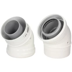 Ideal 45 Degree Flue Bend Pair of 2