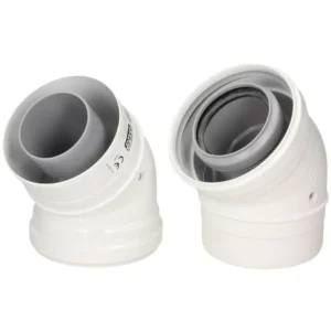 Ideal 45 Degree Flue Bend Pair of 2