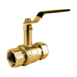 Image of 28mm x 1 1/4" Lever Ball High Stem Valve with Blue Lever
