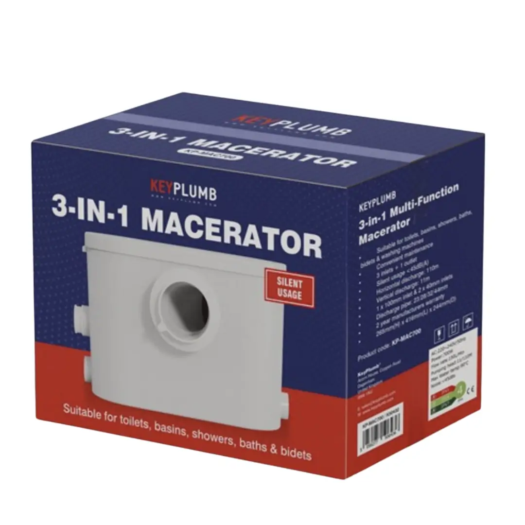 Image of Keyplumb 3-in-1 Multi-Function Macerator Outside Box