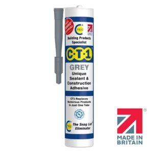 CT1 Grey Sealant & Adhesive 290ml - Invisible TRIBRID Bond