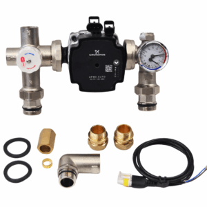 underfloor heating pump pack with A-rated UPM3 pump and blending valve