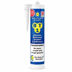 Image of BT1 Ultimate Bathroom Adhesive & Sealant 290ml Clear