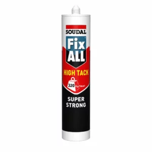 Soudal Fix All High Tack Adhesive & Sealant White 290ml