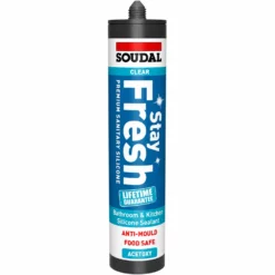 Soudal Stay Fresh Clear Silicone 290ml - Anti-Mould