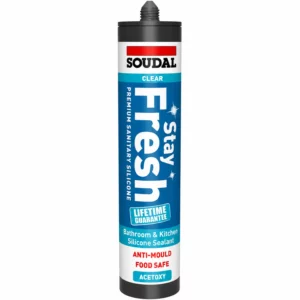 Soudal Stay Fresh Clear Silicone 290ml - Anti-Mould