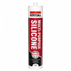 Soudal Clear Silicone 270ml Multi Purpose Sealant