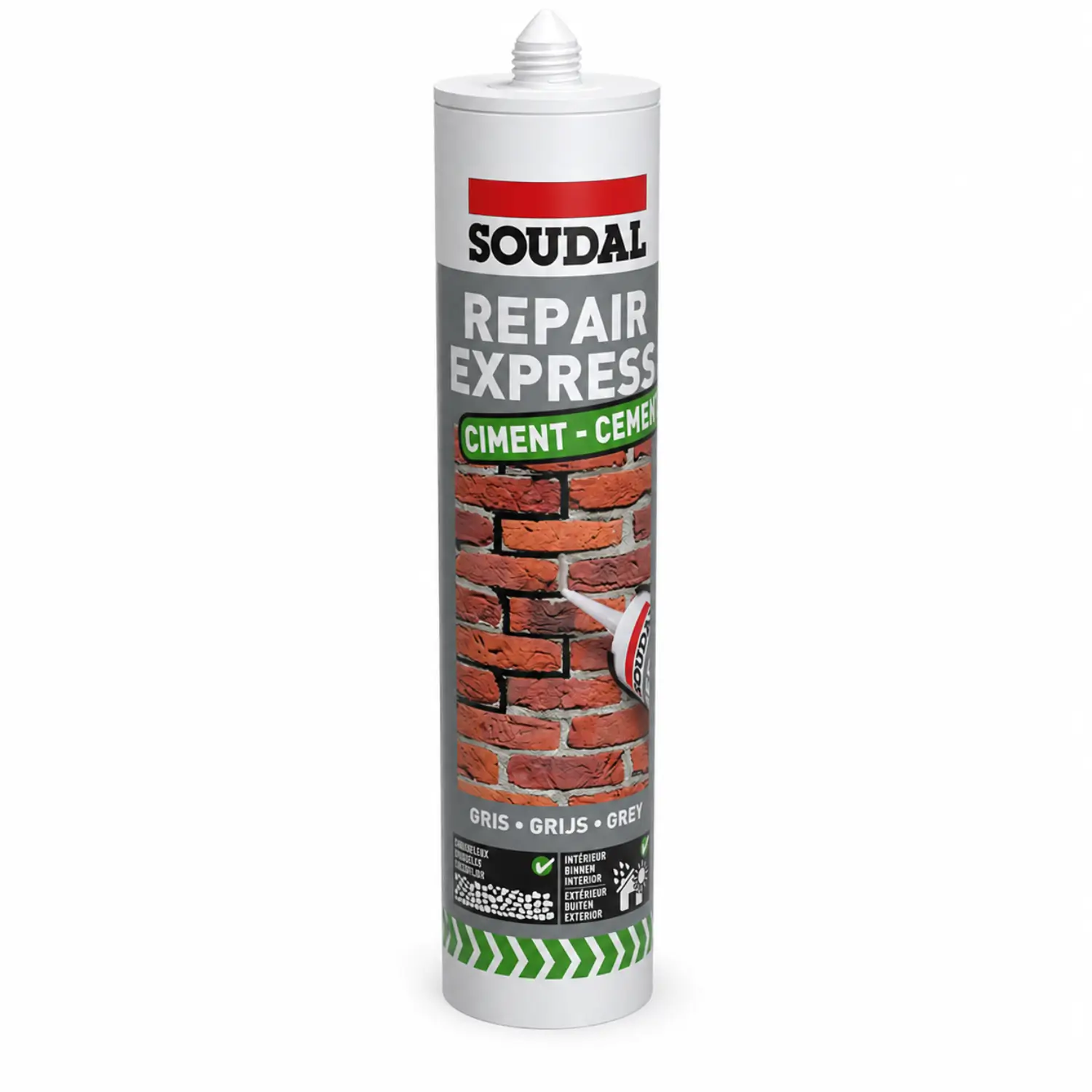 Soudal Repair Express Cement Grey 290ml - Image 2